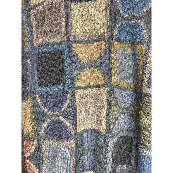 ALPACA WOOL Sweater Men’s Medium Inti for George Alexander Geometric Design - Picture 2 of 7